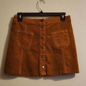 Brandy Melville Corduroy Mini Skirt